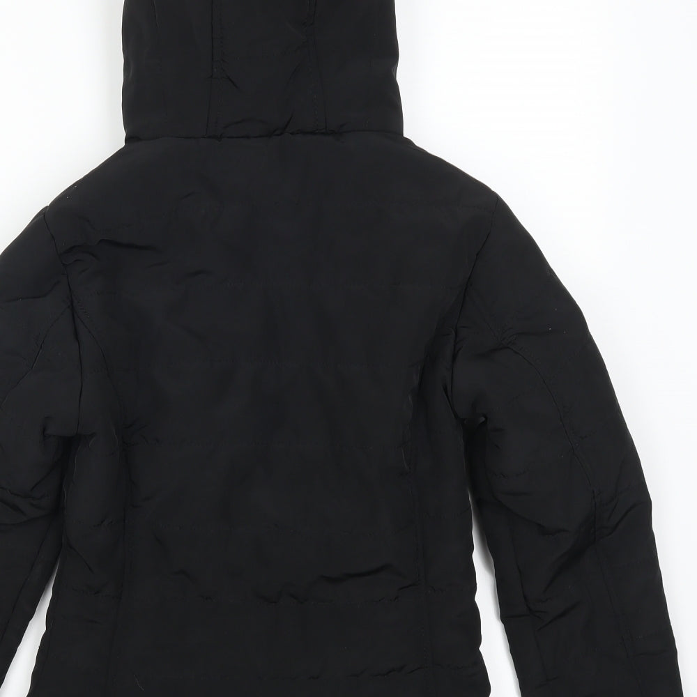 New Look Girls Black   Quilted Coat Size 10-11 Years