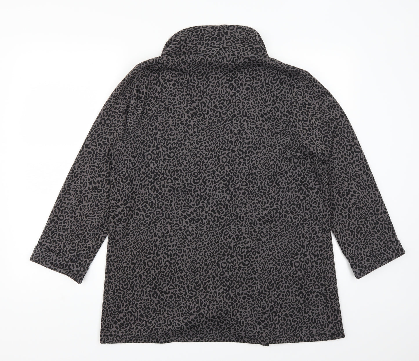 Bonmarché Womens Grey Animal Print  Jacket  Size 16