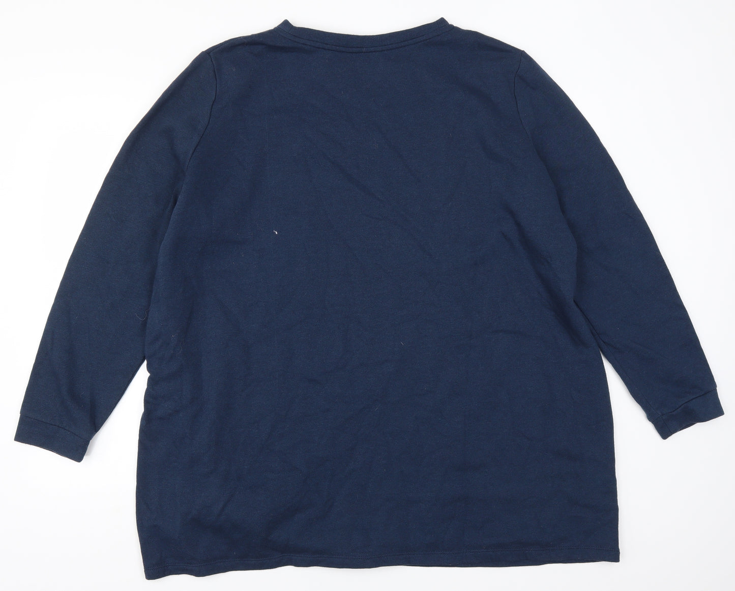 TU Womens Blue   Pullover Sweatshirt Size 24