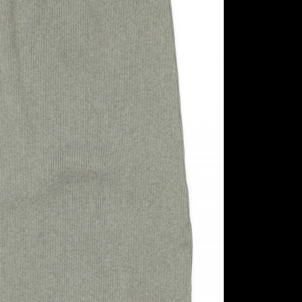 Primark Womens Green  Knit Maxi Skirt Size 10