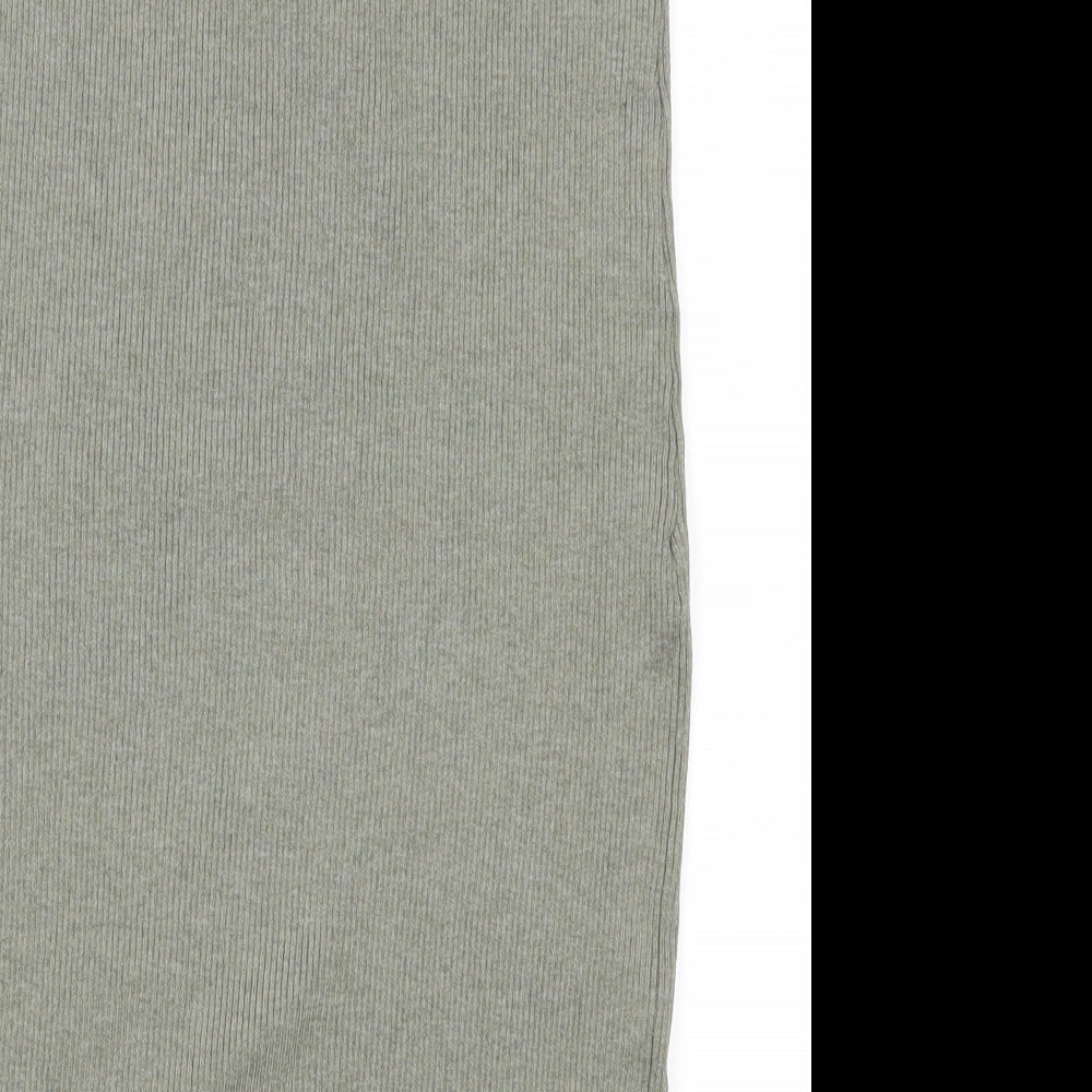 Primark Womens Green  Knit Maxi Skirt Size 10