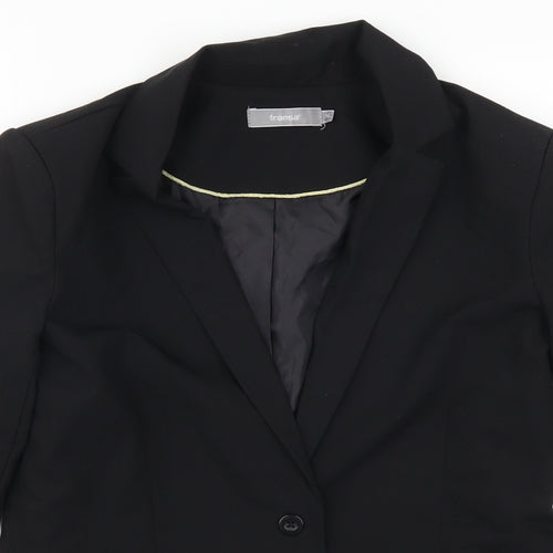 Fransa Womens Black   Jacket Suit Jacket Size 8
