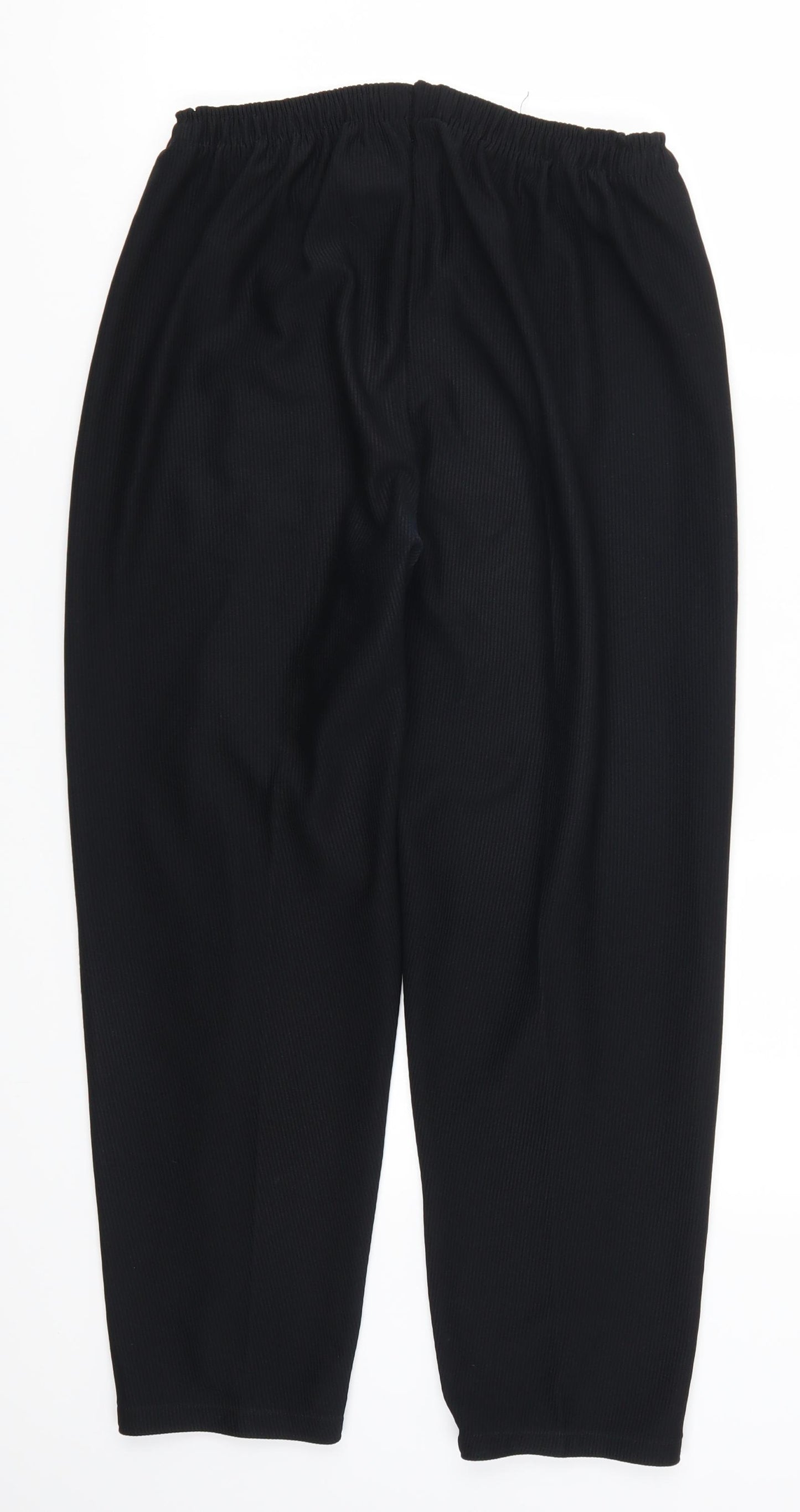 Preworn Womens Black   Trousers  Size 32 in L25 in