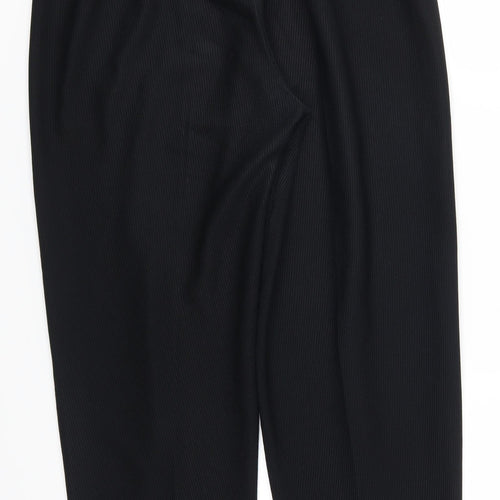 Preworn Womens Black   Trousers  Size 32 in L25 in