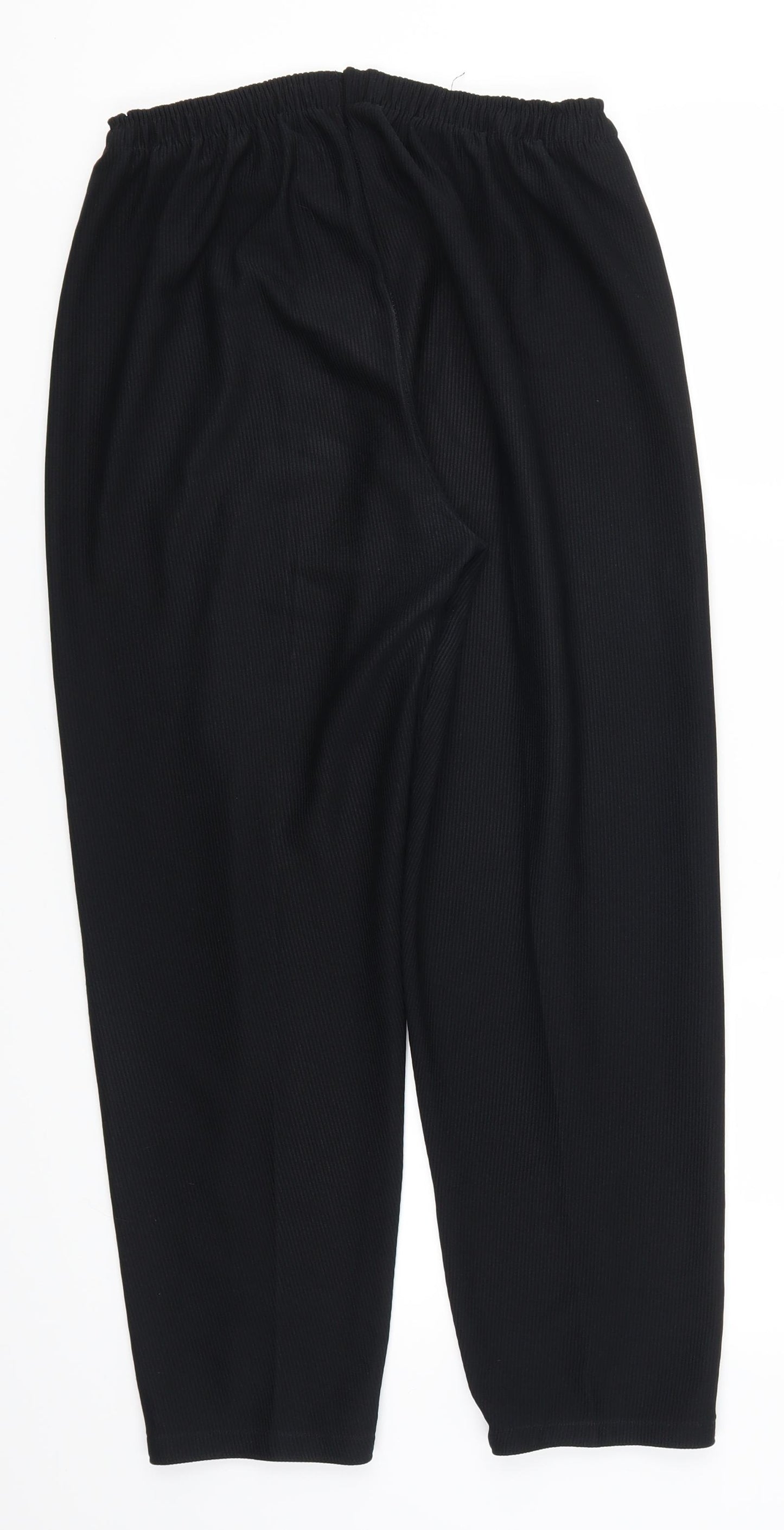 Preworn Womens Black   Trousers  Size 32 in L25 in