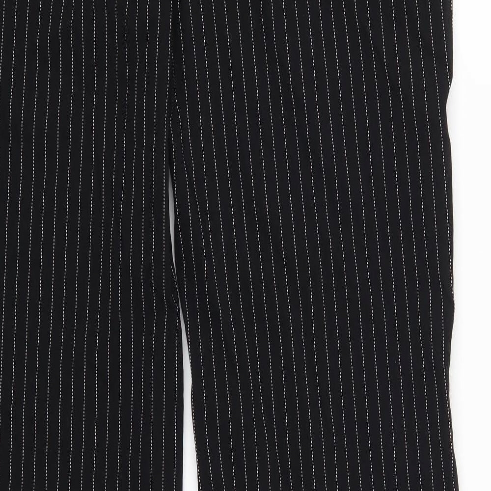River Island Womens Black Striped  Trousers  Size 14 L31 in
