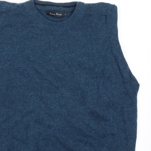 James Pringle Mens Blue   Vest Jumper Size S