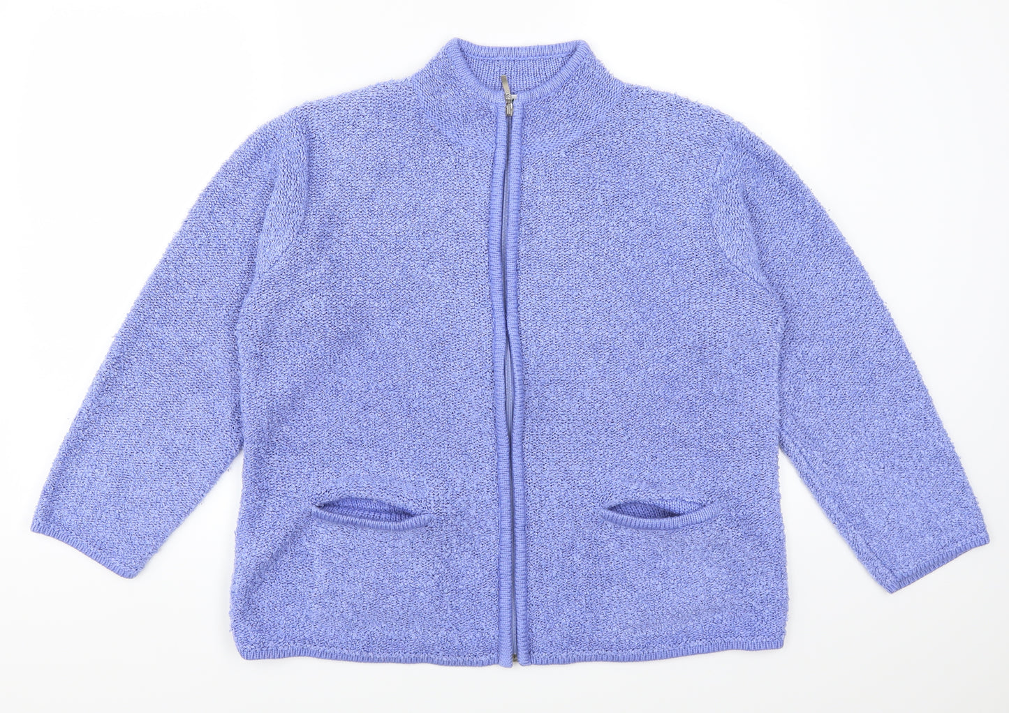Poppy Womens Blue   Cardigan Jumper Size 16