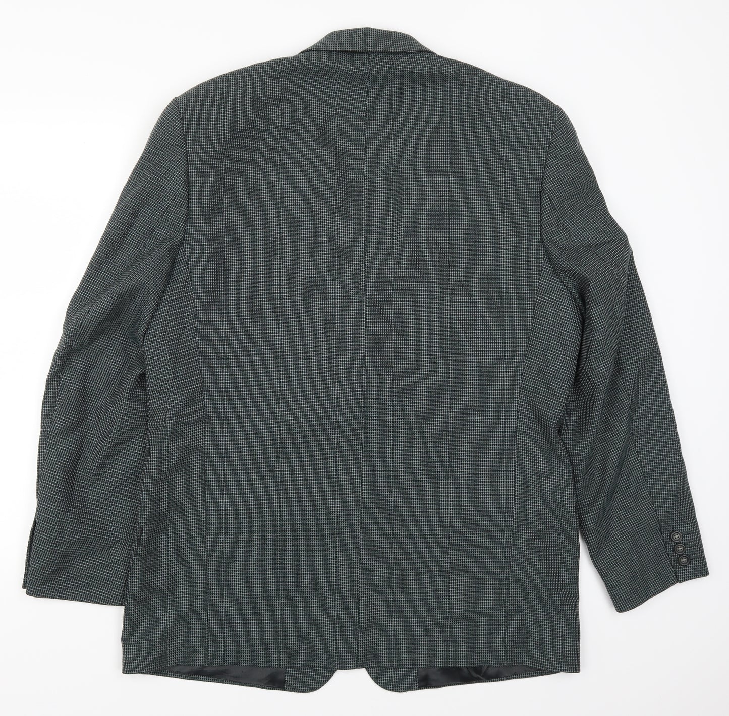 Debenham & Freebody Mens Green Check  Jacket Suit Jacket Size 42