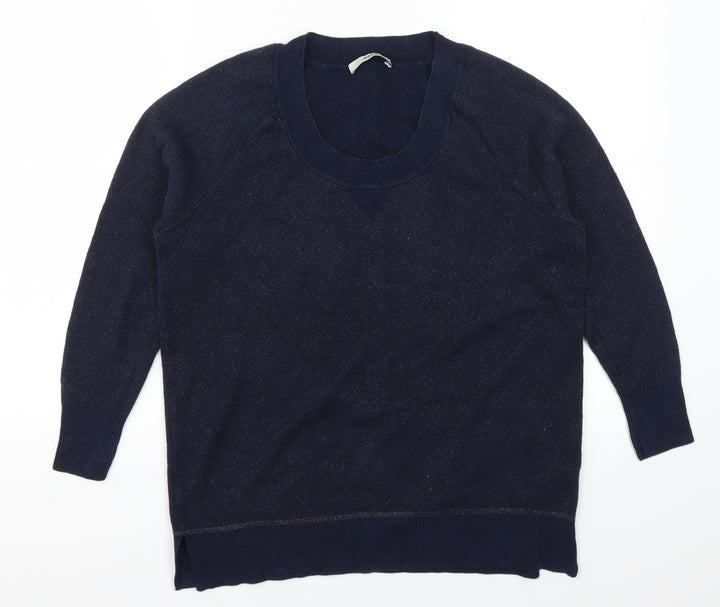 Oasis Womens Blue Pullover Jumper Size S