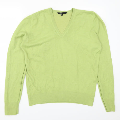 Janique Womens Green   Pullover Jumper Size 14