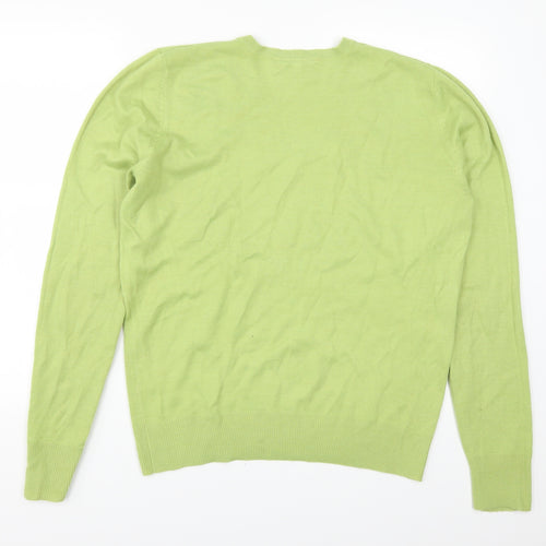Janique Womens Green   Pullover Jumper Size 14