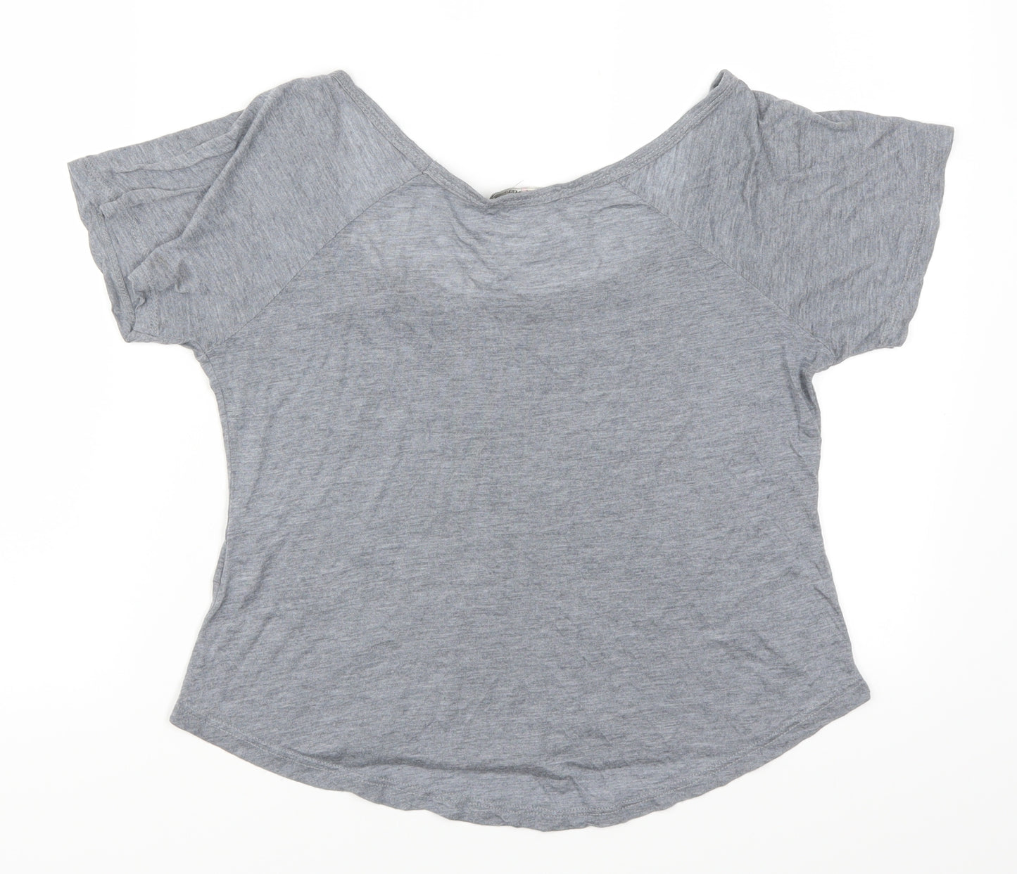 Brandy Melville Womens Grey   Basic T-Shirt One Size