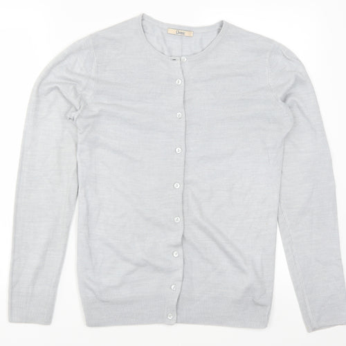 Marks and Spencer Womens Grey   Cardigan Jumper Size 8