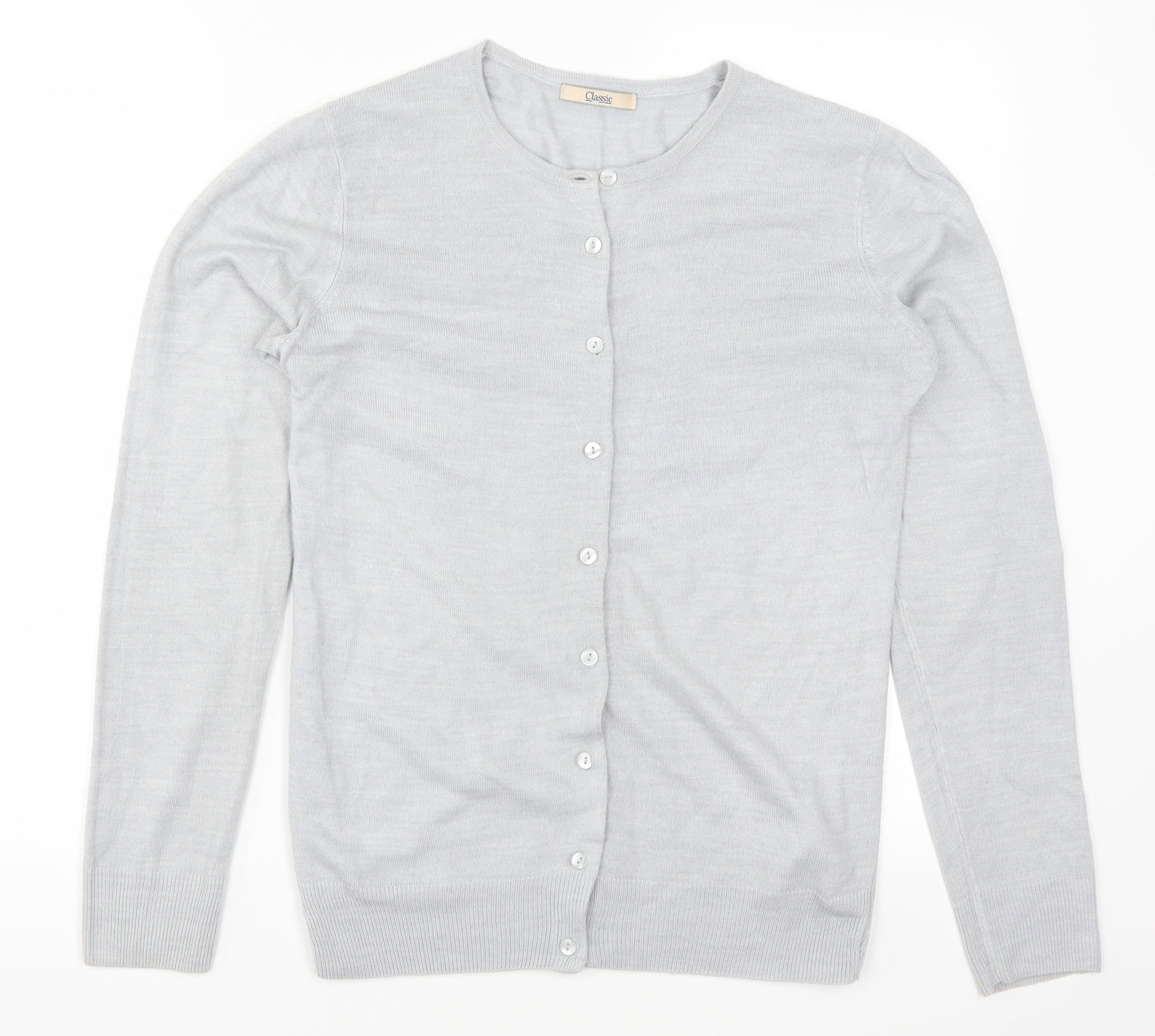 Marks and Spencer Womens Grey   Cardigan Jumper Size 8