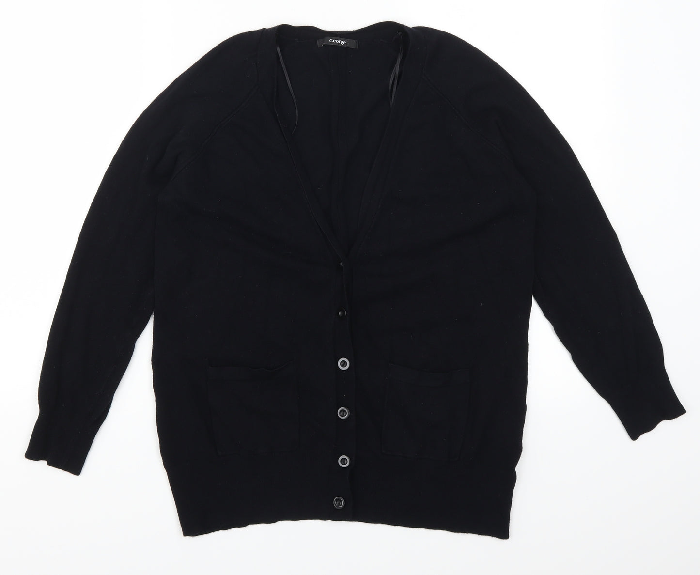 George Womens Black   Cardigan Jumper Size 16