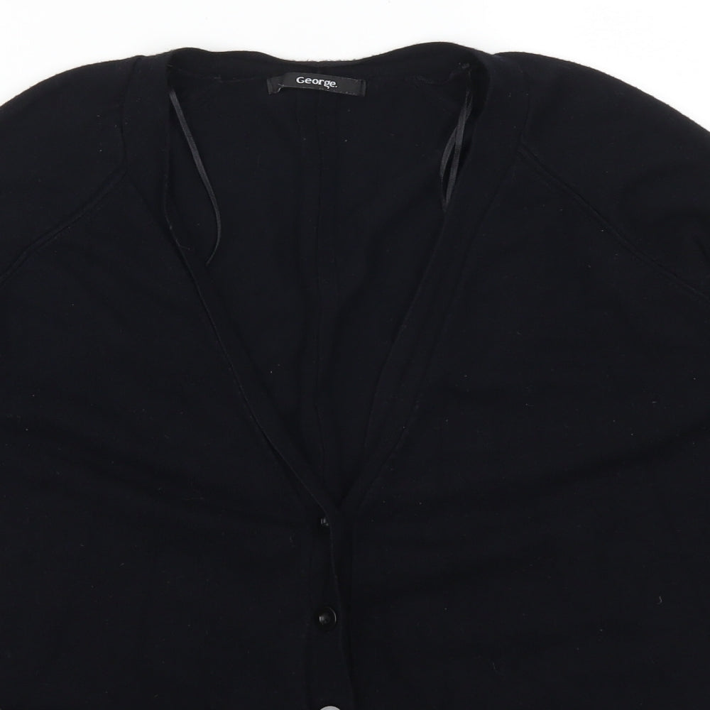 George Womens Black   Cardigan Jumper Size 16