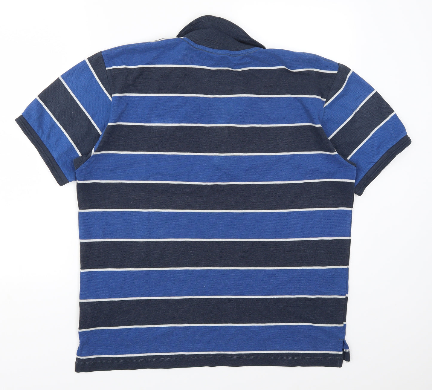 Lonsdale Mens Blue Striped   Polo Size L