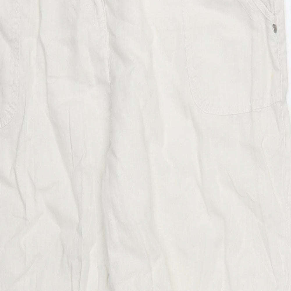 Wallis Womens White   Trousers  Size 16 L30 in