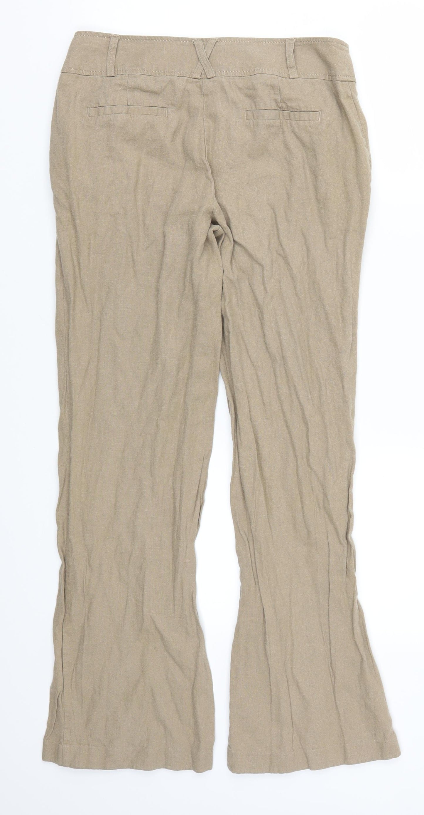 New Look Womens Beige   Trousers  Size 8 L28 in