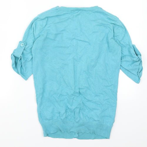 Dorothy Perkins Womens Blue   Cardigan Jumper Size 10