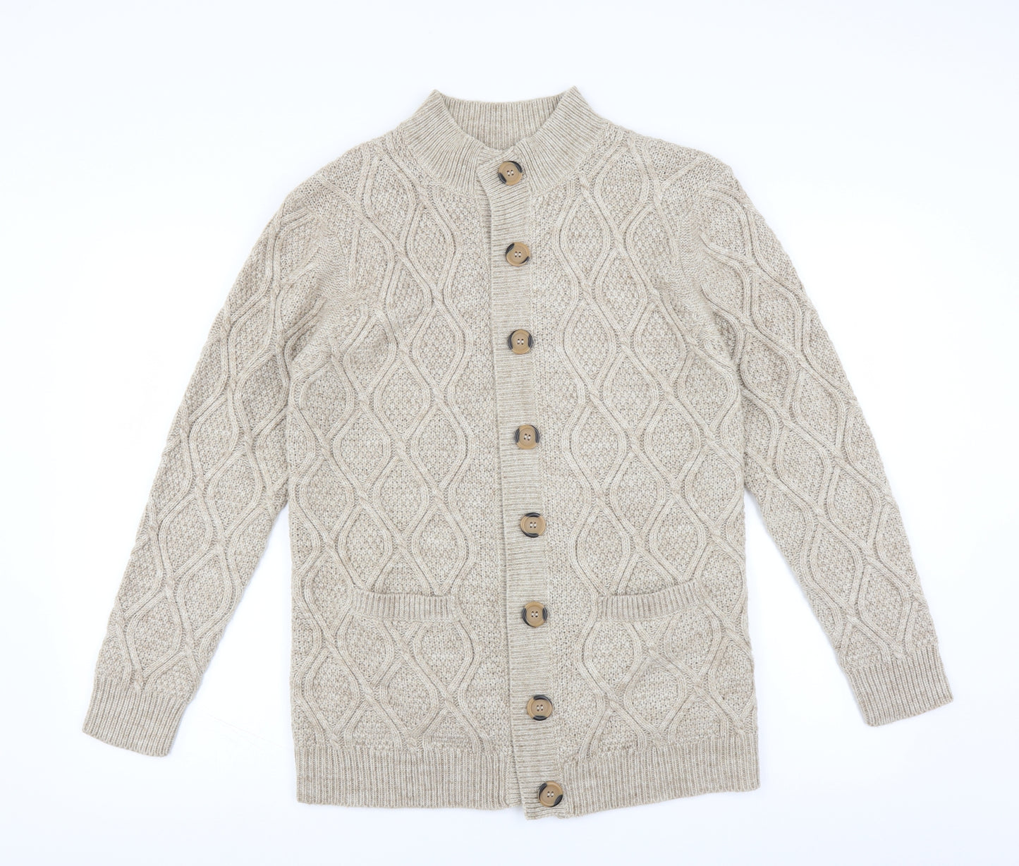 Damart Womens Beige   Cardigan Jumper Size 14