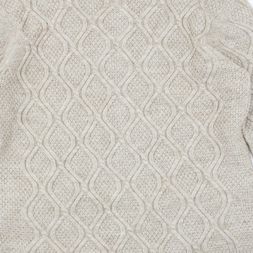 Damart Womens Beige   Cardigan Jumper Size 14