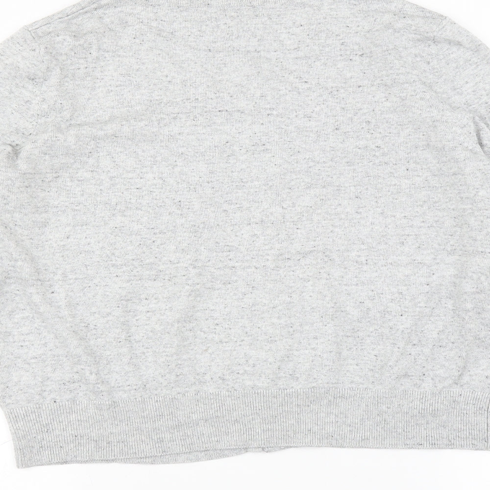 H&M Womens Grey   Cardigan Jumper Size L