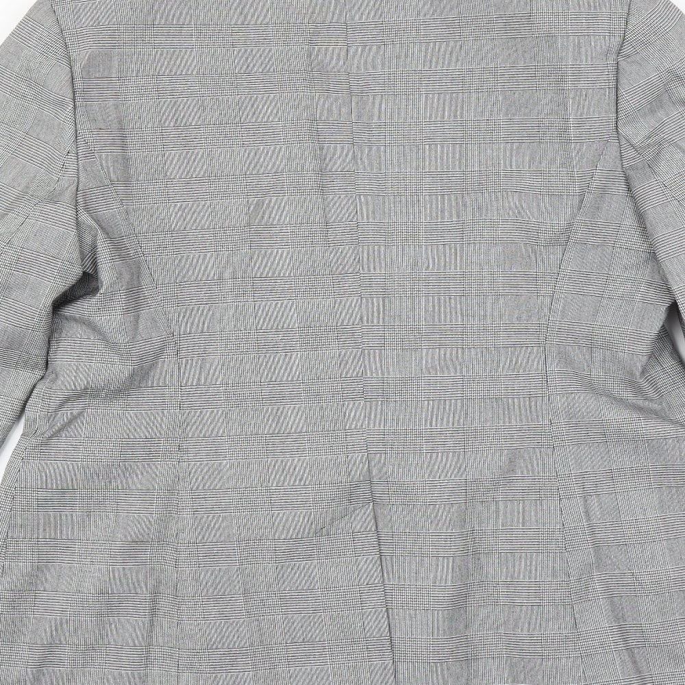 Principles Womens Green Houndstooth  Jacket Suit Jacket Size 14