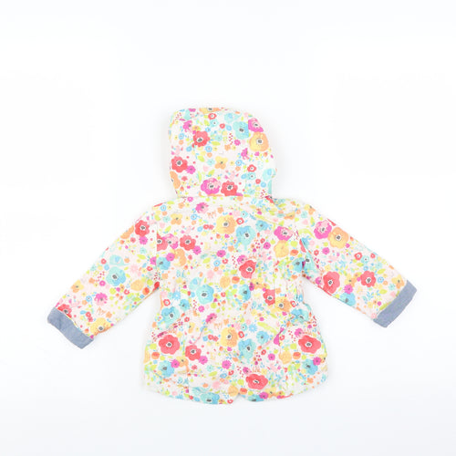 F&F Girls Multicoloured Floral  Jacket  Size 3-6 Months
