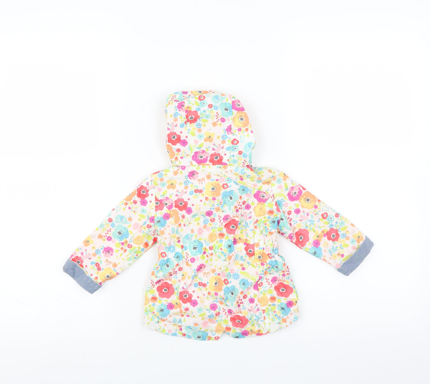 F&F Girls Multicoloured Floral  Jacket  Size 3-6 Months