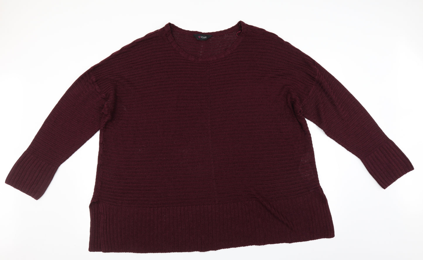 Yours Womens Purple   Pullover Jumper Size 26