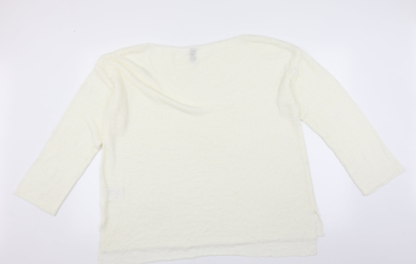 Divided by H&M Womens Ivory   Pullover Jumper Size L
