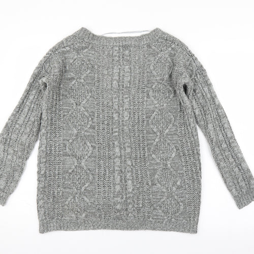 Primark Womens Grey   Cardigan Jumper Size 8