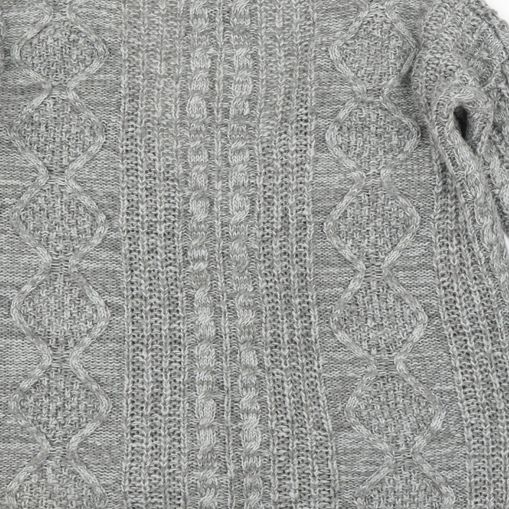 Primark Womens Grey   Cardigan Jumper Size 8