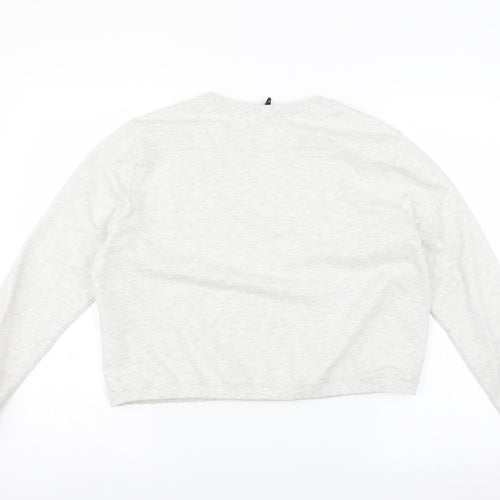 Divided by H&M Womens White   Pullover Sweatshirt Size L  - New York