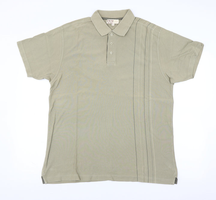EWM Mens Green Polo Size L