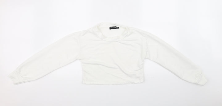 PRETTYLITTLETHING Womens White   Basic T-Shirt Size 12