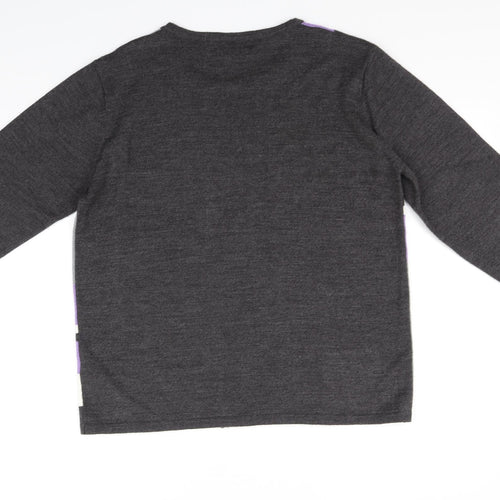 Autonomy Womens Grey Check  Pullover Jumper Size M