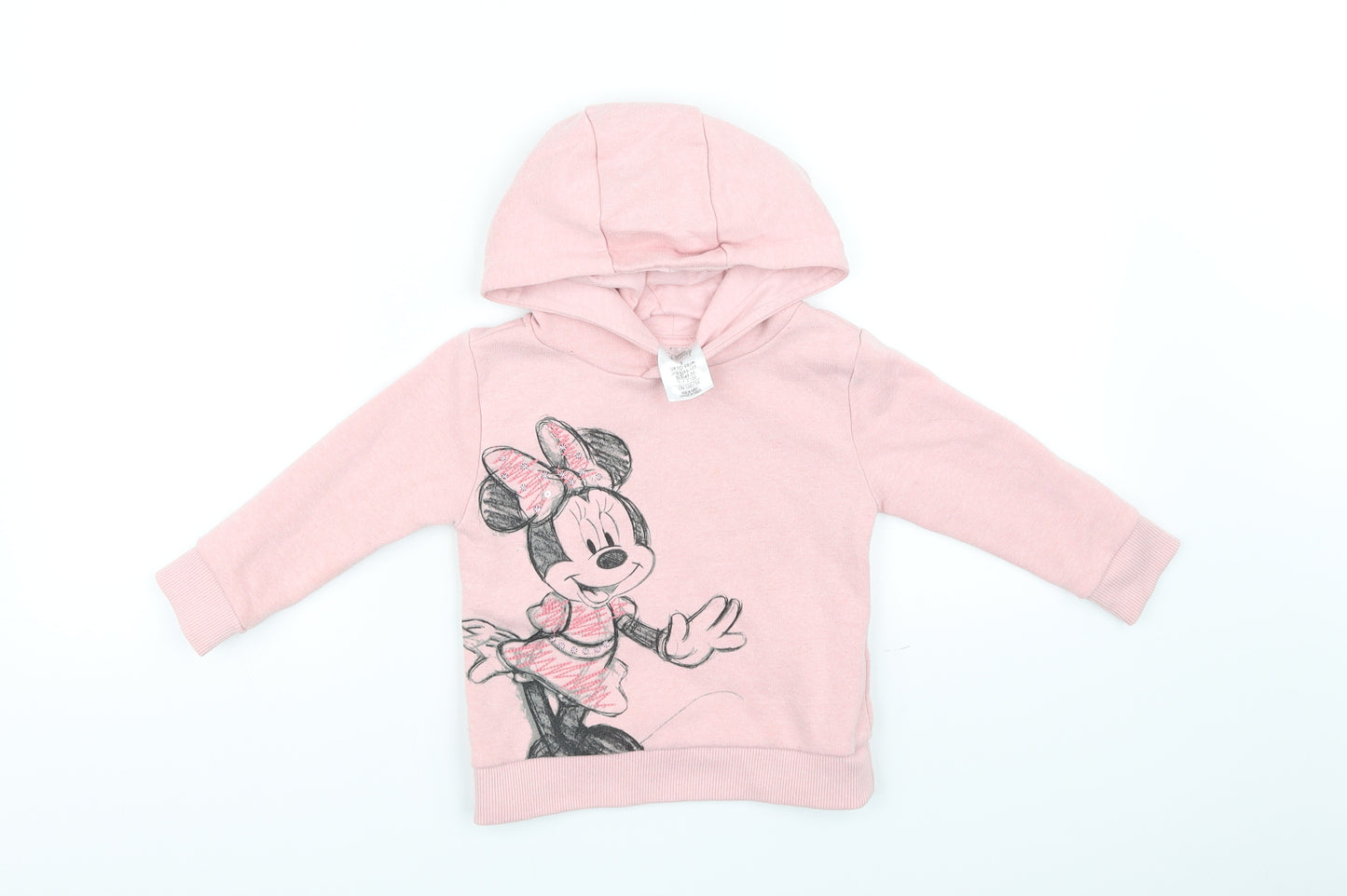 Disney Girls Pink   Pullover Jumper Size 3 Years  - MICKEY MOUSE