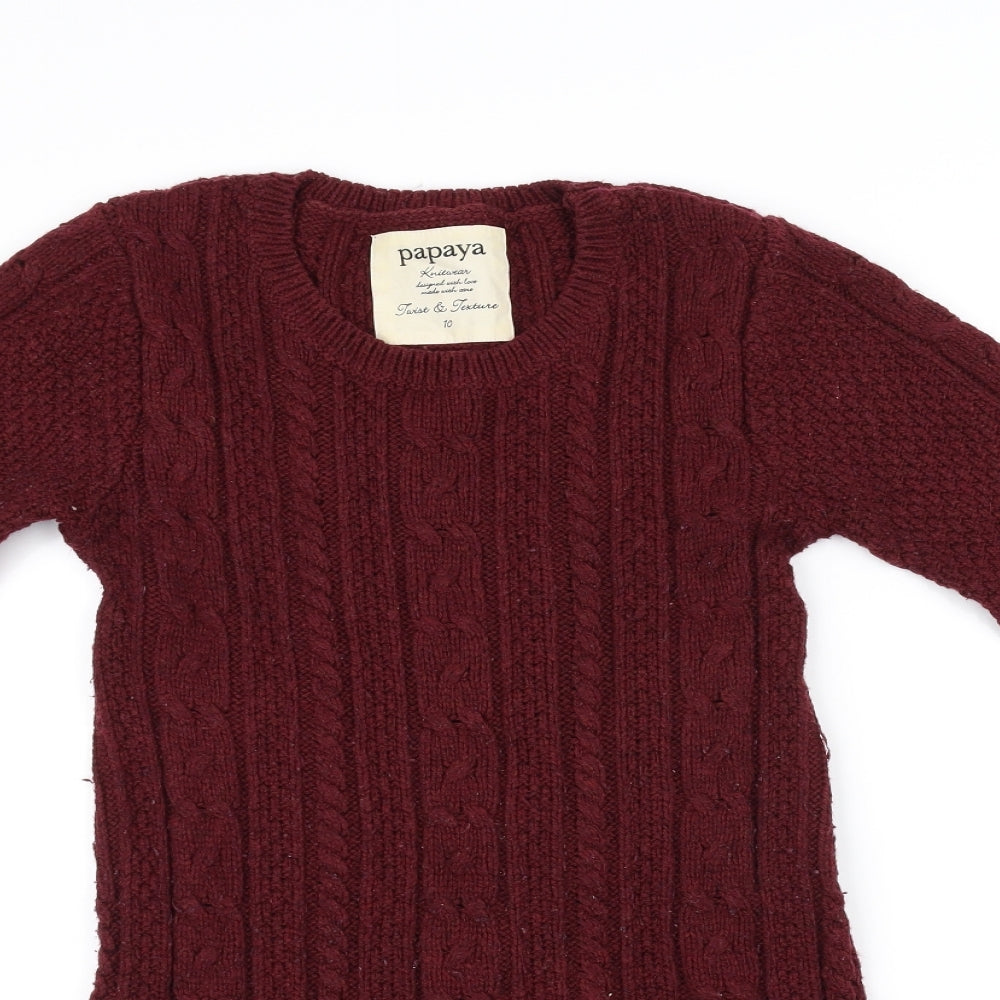 Papaya Womens Red   Fit & Flare  Size 10