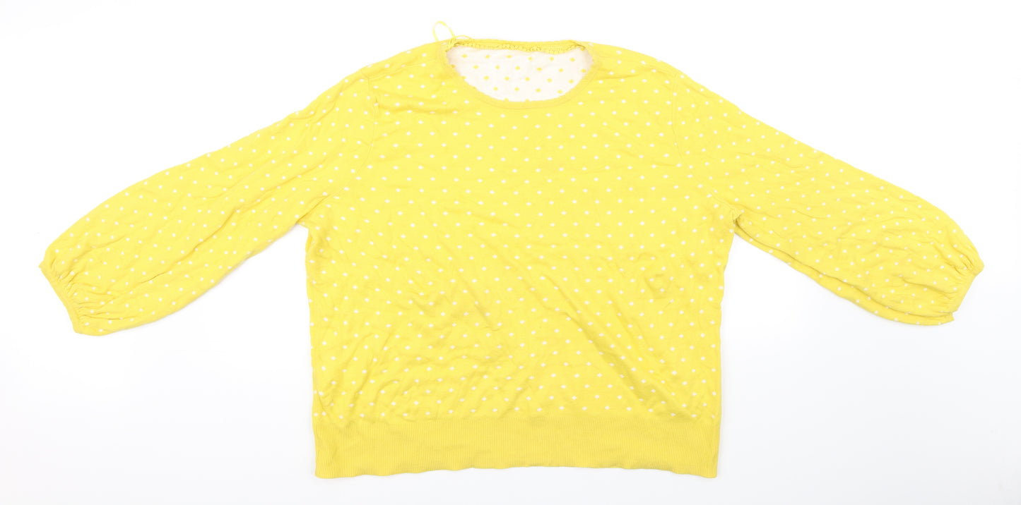 Preworn Womens Yellow   Pullover Jumper Size XL