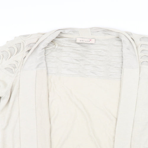 Per Una Womens Beige   Cardigan Jumper Size 12  - washable mark on sleeve