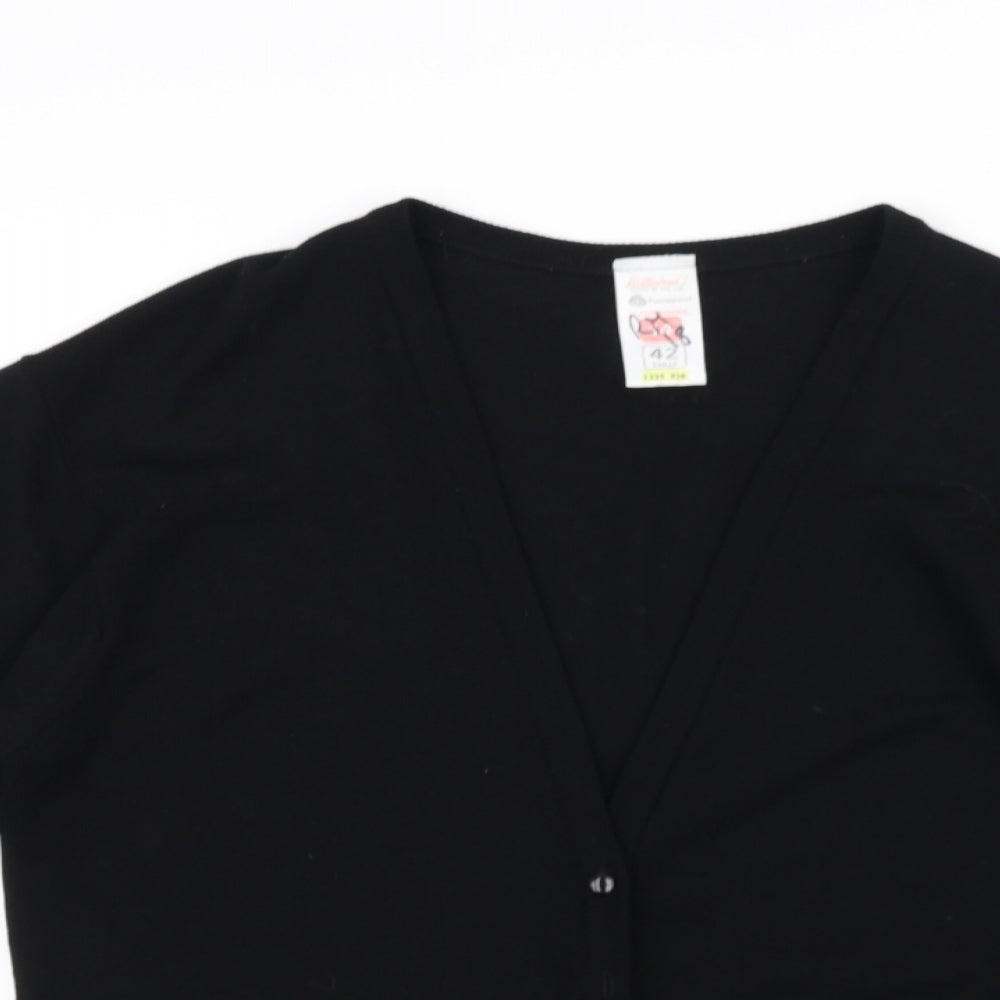 st michael Womens Black   Cardigan Jumper Size 14