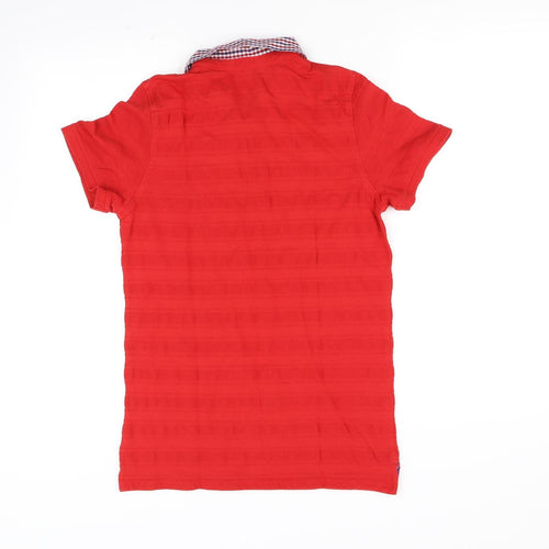 Maine Girls Red   Basic Polo Size 13-14 Years