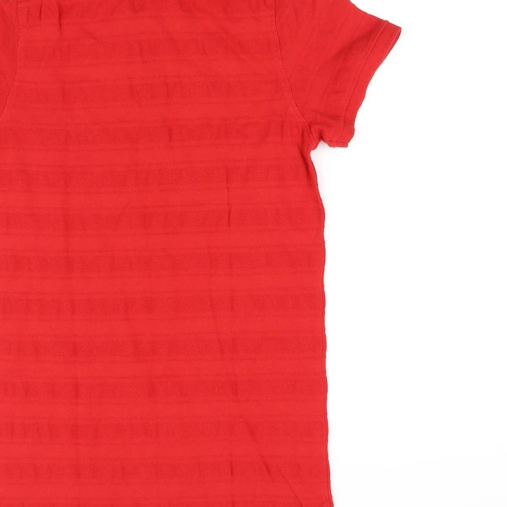 Maine Girls Red   Basic Polo Size 13-14 Years
