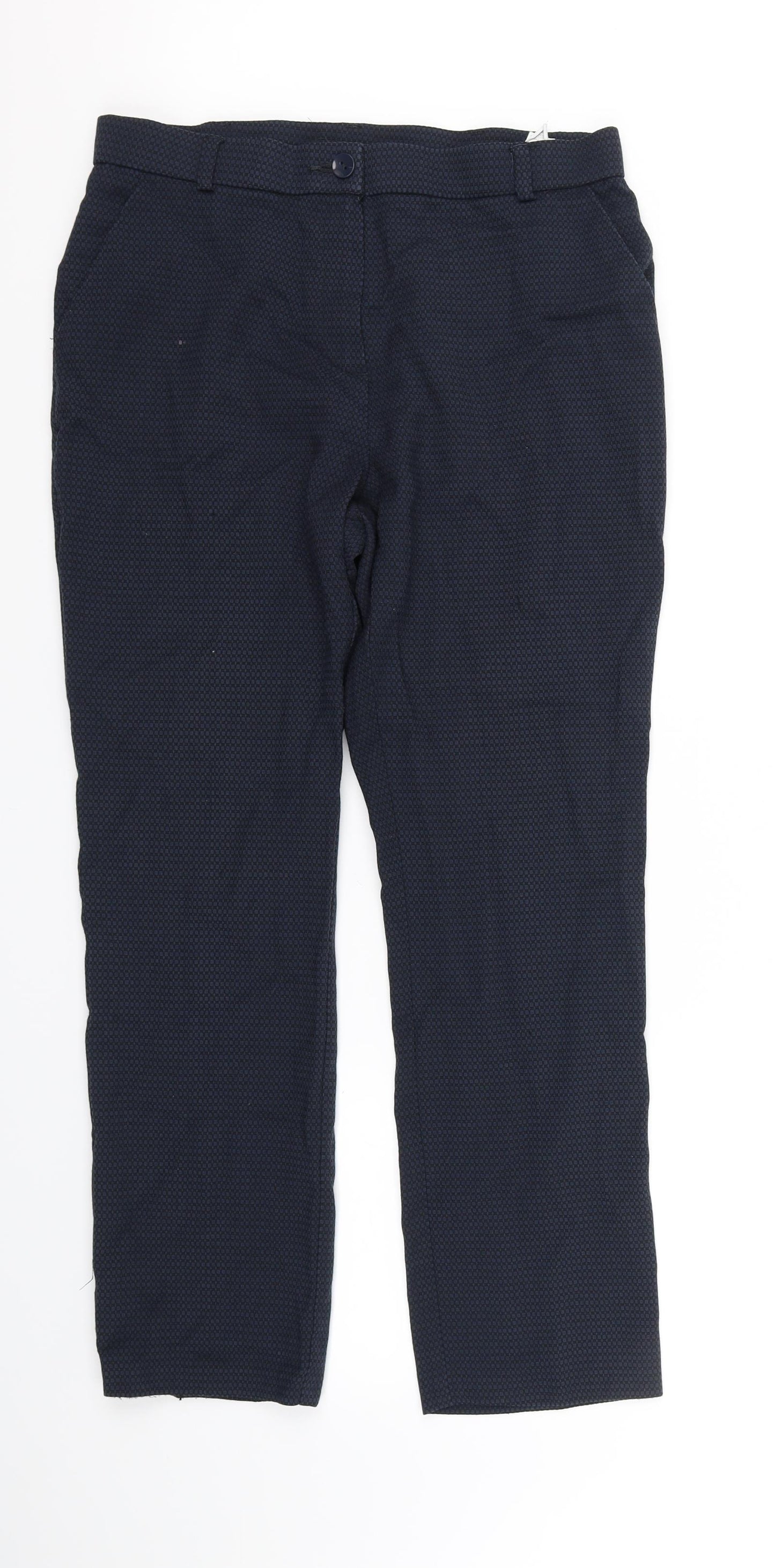 M&S Collection Womens Blue   Trousers  Size 12 L33 in