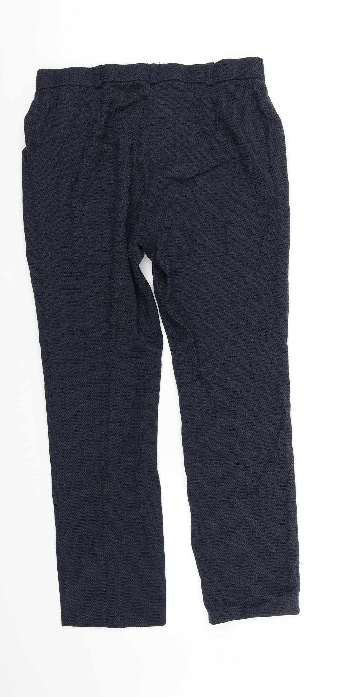 M&S Collection Womens Blue   Trousers  Size 12 L33 in