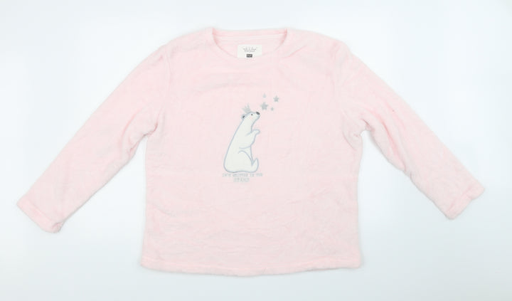 F&F Womens Pink Solid  Top Pyjama Top Size L
