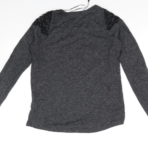 Zara Womens Grey   Basic T-Shirt Size 8